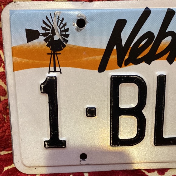 Rustic Retro Nebraska License Plate - Picture 3 of 9